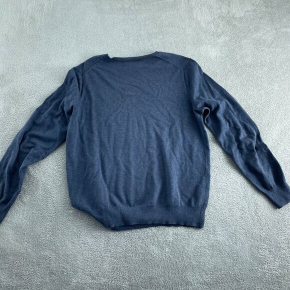J.Crew Mercantile Mens Crewneck Sweater Large Blue Cotton 0127 - Picture 2 of 8